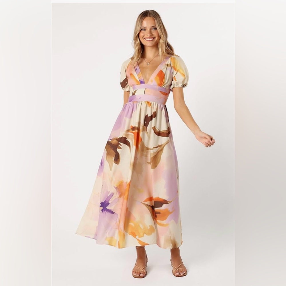 Petal & Pup Vibrant Floral Maxi Dress